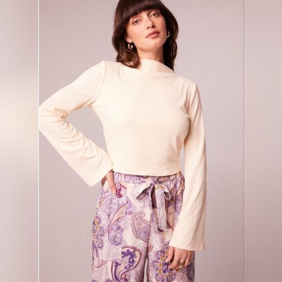 Band of the Free Avril Top open back,  flare sleeve SZ Small Gypsy boho chic - Picture 2 of 11